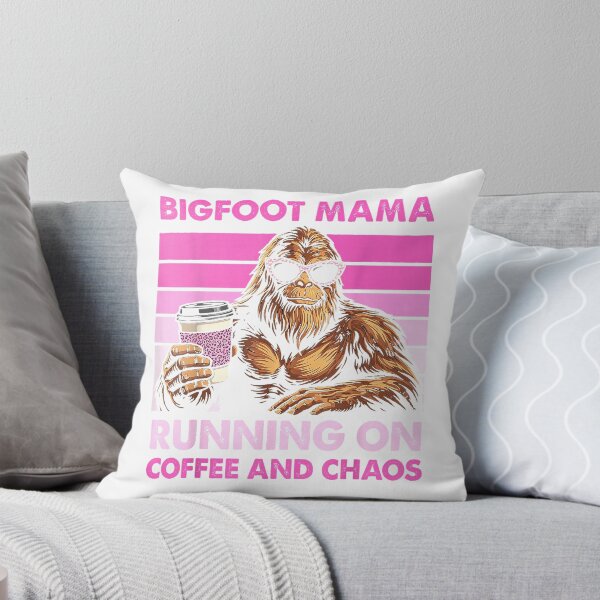 Item preview, Funny Women's Coffee Lover Humor Bigfoot Mama Sasquatch Mom T-Shirt designed and sold by KeathyArt.