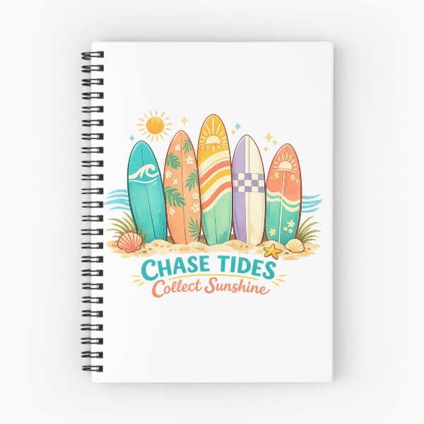 Item preview, Chase Tides Collect Sunshine Retro Surfboard Beach Coastal Art Design designed and sold by inkoutninja.