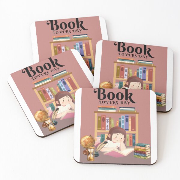 Item preview, Cute Bookworm Girl at Bookshelf designed and sold by Fana25.