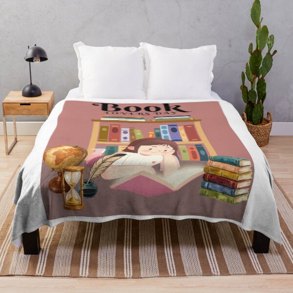 Item preview, Cute Bookworm Girl at Bookshelf designed and sold by Fana25.