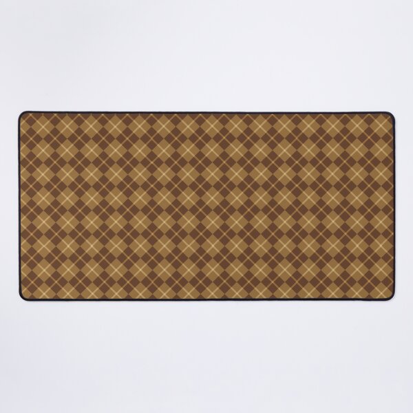 Item preview, Classic Brown Gold Argyle Plaid Pattern designed and sold by Aom Road.