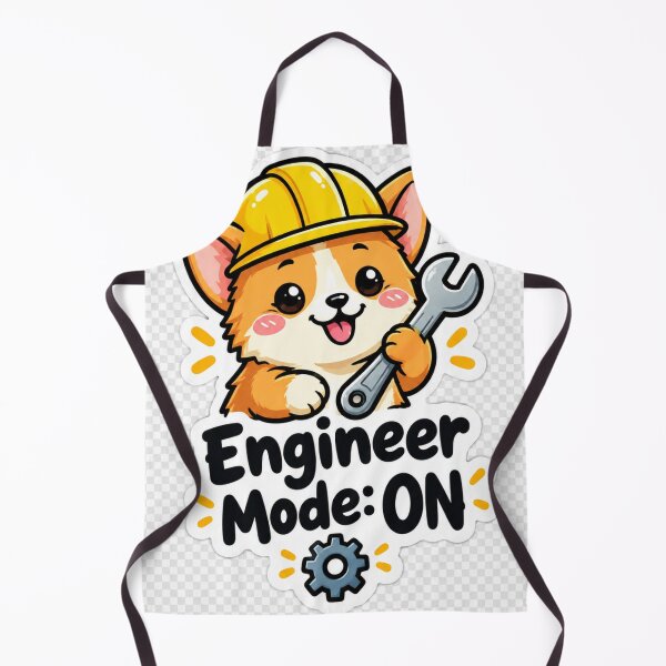 Item preview, Engineer Mode: ON – Cute Corgi Engineer designed and sold by Kushwaha18.