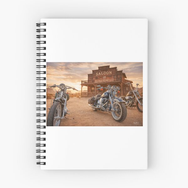 Item preview, Last Stop Saloon – Classic Motorcycles at Sunset designed and sold by Russell Thorne.