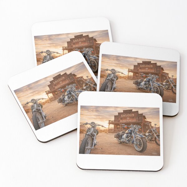 Item preview, Last Stop Saloon – Classic Motorcycles at Sunset designed and sold by Russell Thorne.