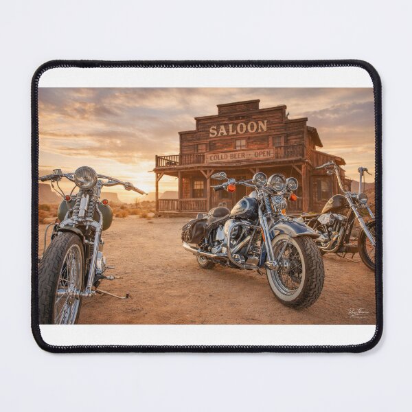 Item preview, Last Stop Saloon – Classic Motorcycles at Sunset designed and sold by Russell Thorne.
