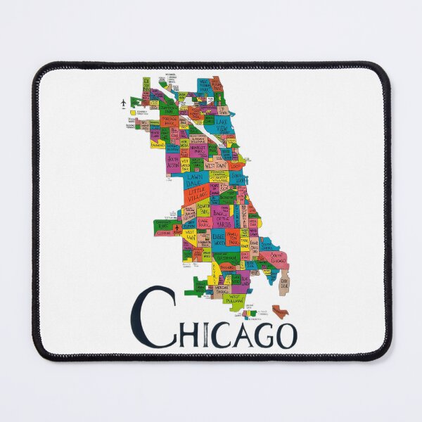 Item preview, Chicago Neighborhood Map designed and sold by AHAPPYdesigns.