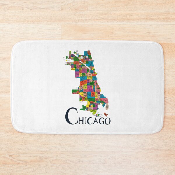 Item preview, Chicago Neighborhood Map designed and sold by AHAPPYdesigns.