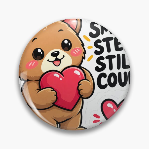 Item preview, Small Steps Still Count – Cute Bear Motivation designed and sold by Kushwaha18.