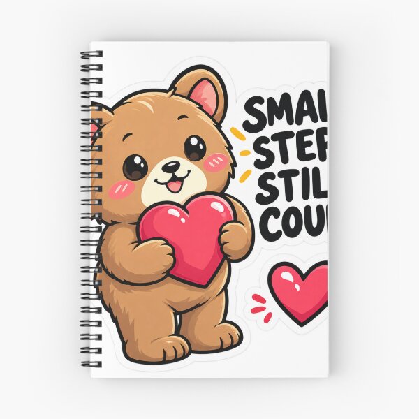 Item preview, Small Steps Still Count – Cute Bear Motivation designed and sold by Kushwaha18.