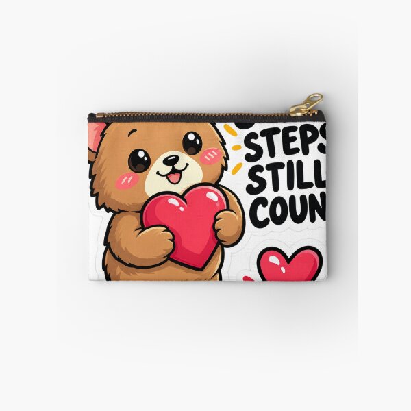 Item preview, Small Steps Still Count – Cute Bear Motivation designed and sold by Kushwaha18.