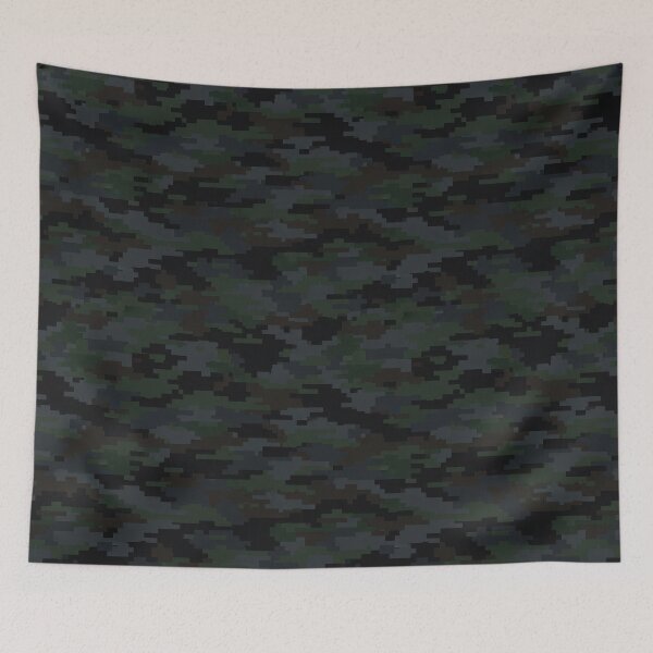 Item preview, Dark Green Black Camouflage Woodland Camo  designed and sold by gulsumkiyan.