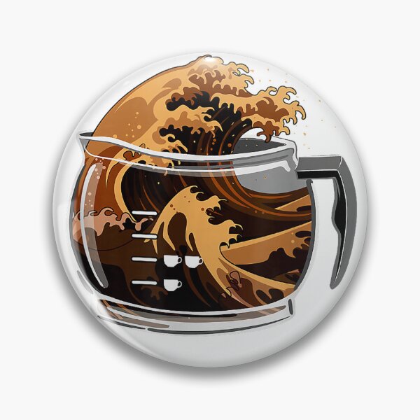 Item preview, Great Wave of Coffee - Caffeine Lover Breakfast T-Shirt designed and sold by josumitofc.