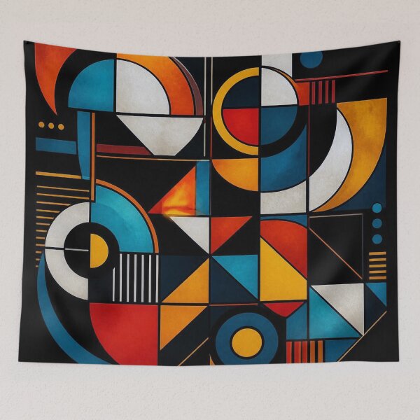Item preview, Abstract Geometric Mosaic Symphony designed and sold by Habatour Creations Exclusive Digital Art Products.
