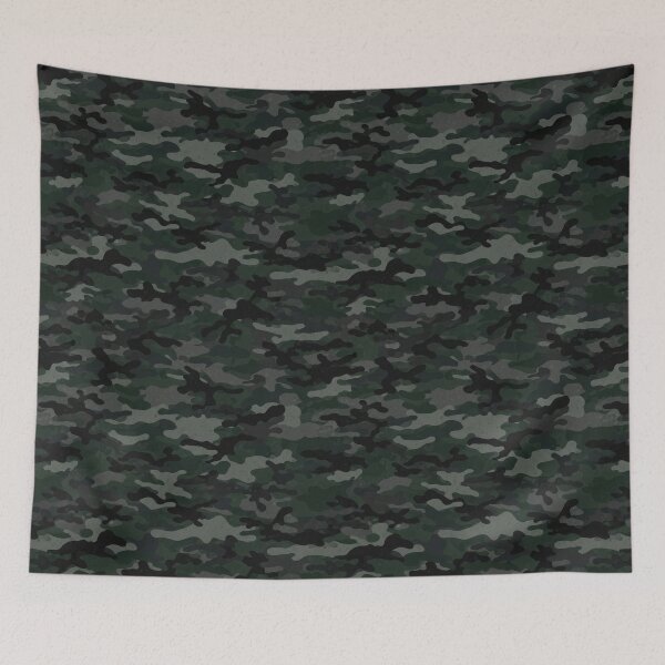 Item preview, Green Black Camouflage Woodland Camo  designed and sold by gulsumkiyan.