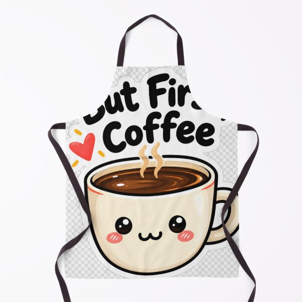 Item preview, But First, Coffee – Cute Coffee Lover Sticker designed and sold by Kushwaha18.