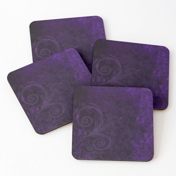 Item preview, 90s Whimsigoth Royal Purple Damask - Frutiger Floral Celestial Gothic designed and sold by BrontesWhimsyStore.