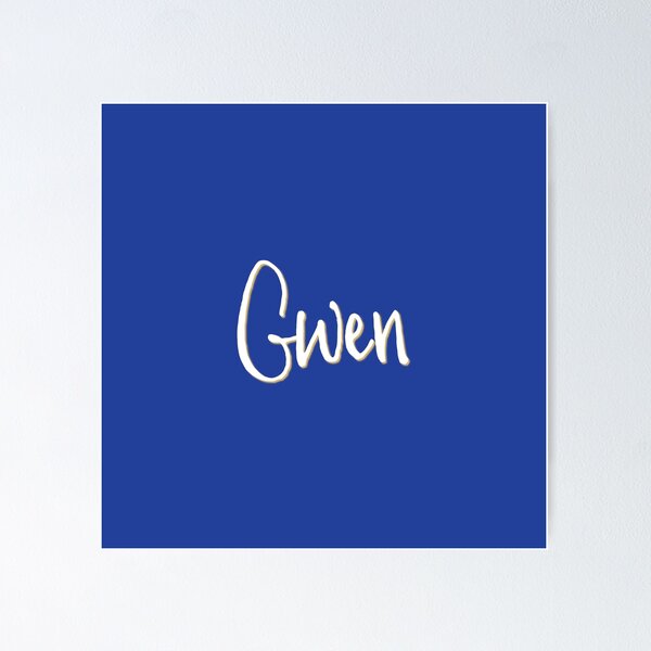 Item preview, GWEN personalized type design designed and sold by CharlottePlaceArt.
