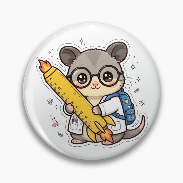 Item preview, Kawaii Science Possum Rocket Ruler designed and sold by Wildlife-Walk.