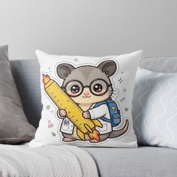 Item preview, Kawaii Science Possum Rocket Ruler designed and sold by Wildlife-Walk.