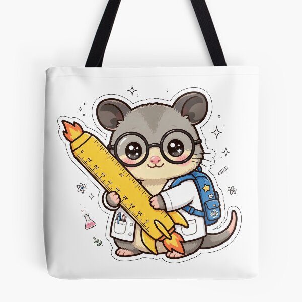 Item preview, Kawaii Science Possum Rocket Ruler designed and sold by Wildlife-Walk.
