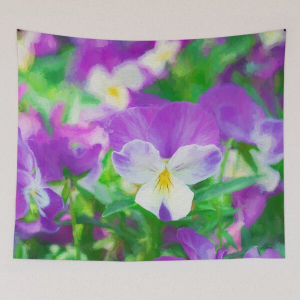Item preview, purple pansy in late spring  designed and sold by Masako Ogasawara.