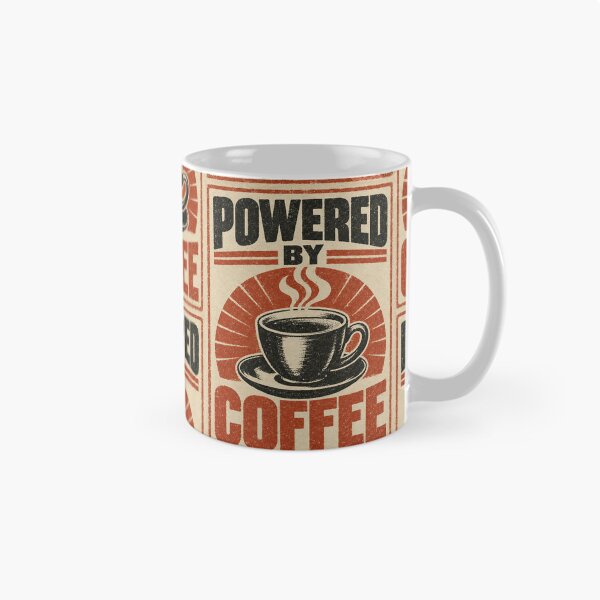 Item preview, Powered by Coffee – Vintage Retro Coffee Poster designed and sold by Jandedan.