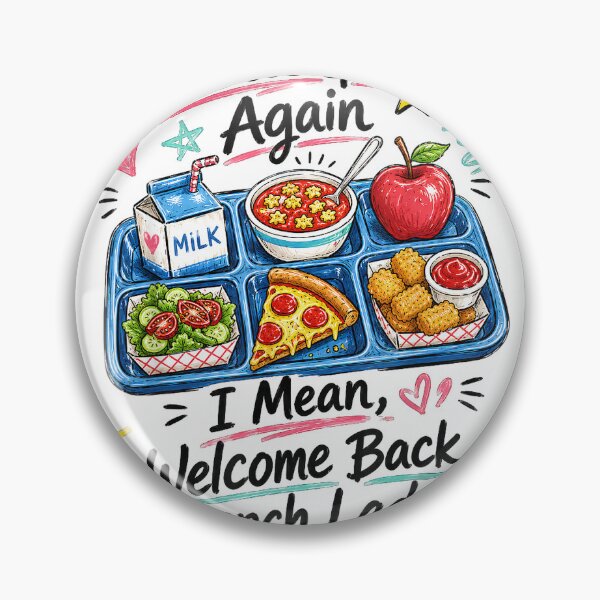 Item preview, Here We Go Again I Mean Welcome Back Lunch Lady Cafeteria T-Shirt designed and sold by teluguredbubble.
