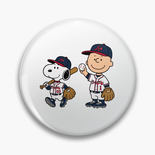 Item preview, Snoopy & Charlie Brown Baseball Braves designed and sold by DreaySketcher.