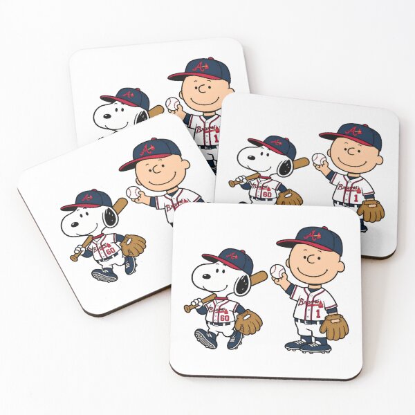 Artikelvorschau, Snoopy & Charlie Brown Baseball Braves entworfen und verkauft von DreaySketcher.