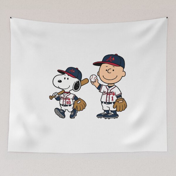 Item preview, Snoopy & Charlie Brown Baseball Braves designed and sold by DreaySketcher.
