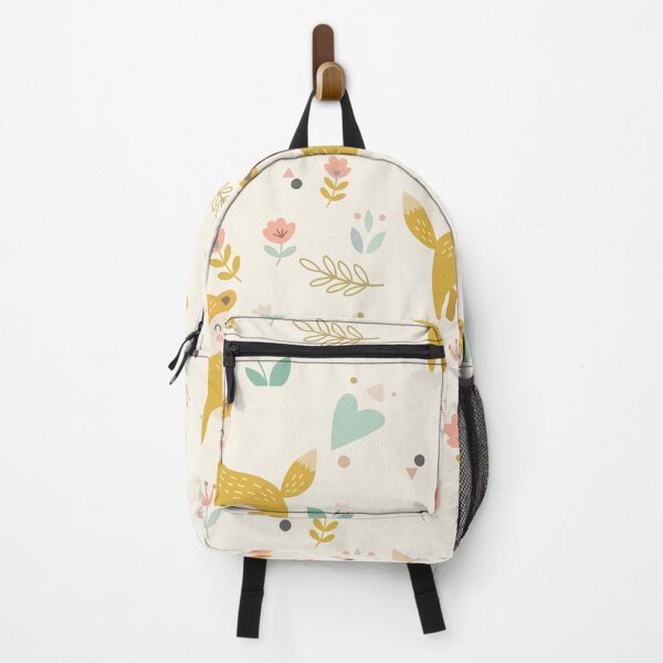 Item preview, Cute Fox Seamless Pattern with Floral Elements designed and sold by prapapon.