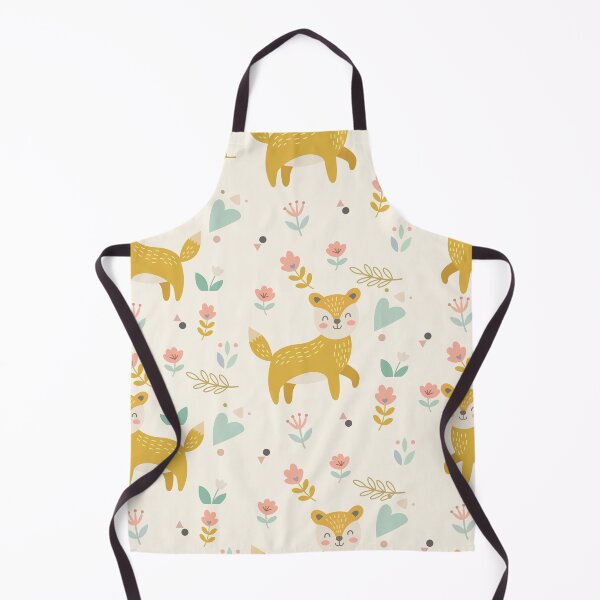 Item preview, Cute Fox Seamless Pattern with Floral Elements designed and sold by prapapon.