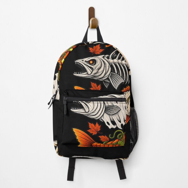 Item preview, Funny Ghost Pumpkin Skeleton Mummy Fish Halloween designed and sold by raewaelchi.