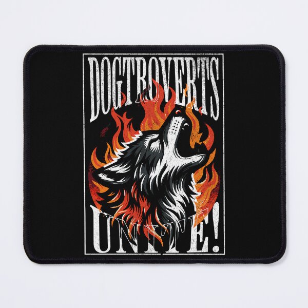 Item preview, Dogtroverts Unite - Wolf Howling In The Fire designed and sold by HUBERitC-oCYCN.