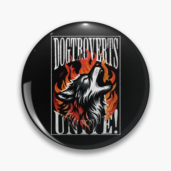 Item preview, Dogtroverts Unite - Wolf Howling In The Fire designed and sold by HUBERitC-oCYCN.