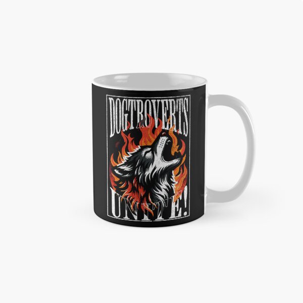 Item preview, Dogtroverts Unite - Wolf Howling In The Fire designed and sold by HUBERitC-oCYCN.