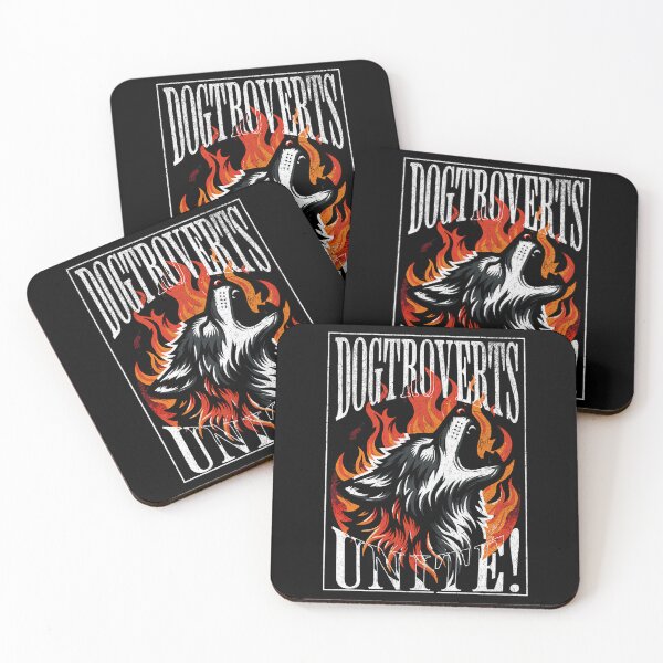 Item preview, Dogtroverts Unite - Wolf Howling In The Fire designed and sold by HUBERitC-oCYCN.