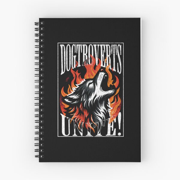 Item preview, Dogtroverts Unite - Wolf Howling In The Fire designed and sold by HUBERitC-oCYCN.