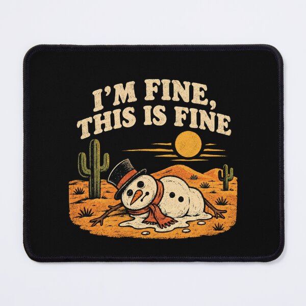 Item preview, I'm Fine This Is Fine Snowman designed and sold by TheEndDesign.