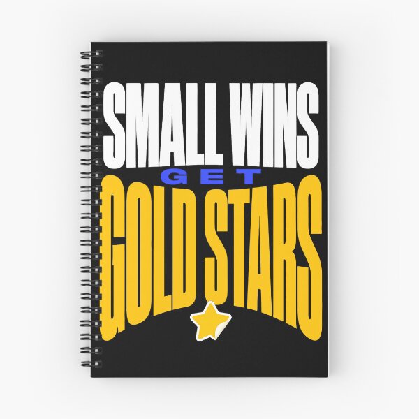 Item preview, Small Wins Get Gold Stars Typography designed and sold by Fun2Fentastic.