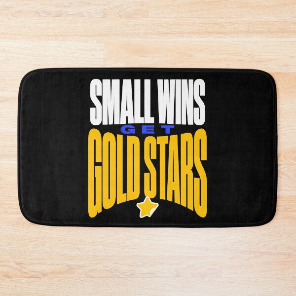 Item preview, Small Wins Get Gold Stars Typography designed and sold by Fun2Fentastic.