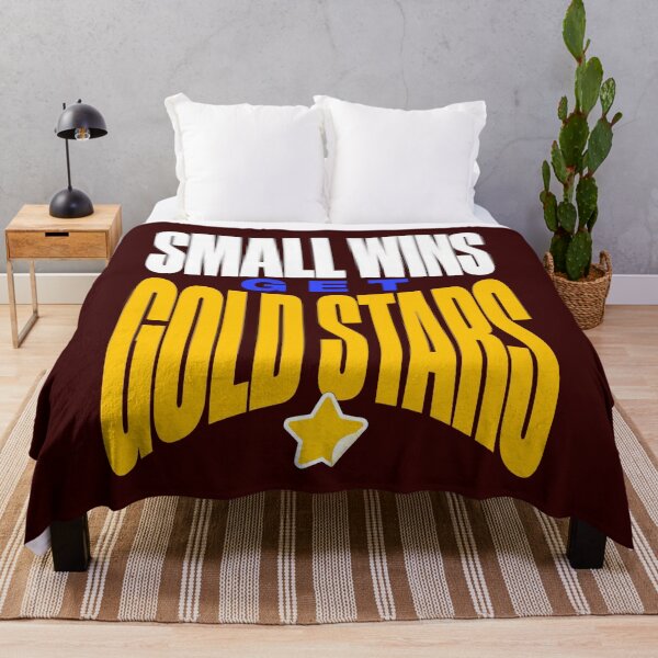 Item preview, Small Wins Get Gold Stars Typography designed and sold by Fun2Fentastic.