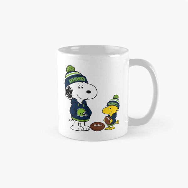 Item preview, Snoopy & Woodstock Seattle Seahawks Football Retro F256 designed and sold by GLUVY-THEME.