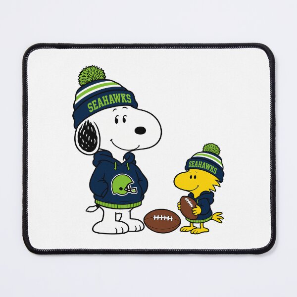 Item preview, Snoopy & Woodstock Seattle Seahawks Football Retro F256 designed and sold by GLUVY-THEME.