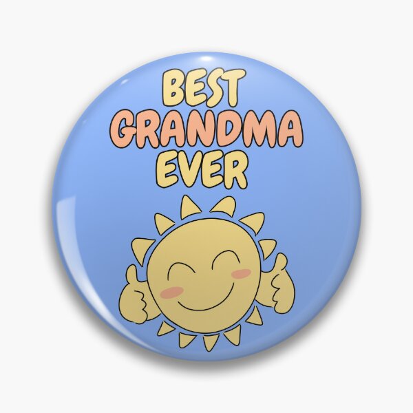 Item preview, BEST GRANDMA EVER Cute Sun Pastel Blue designed and sold by HugSomeNettles.