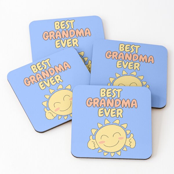 Item preview, BEST GRANDMA EVER Cute Sun Pastel Blue designed and sold by HugSomeNettles.