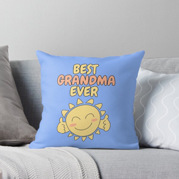 Item preview, BEST GRANDMA EVER Cute Sun Pastel Blue designed and sold by HugSomeNettles.