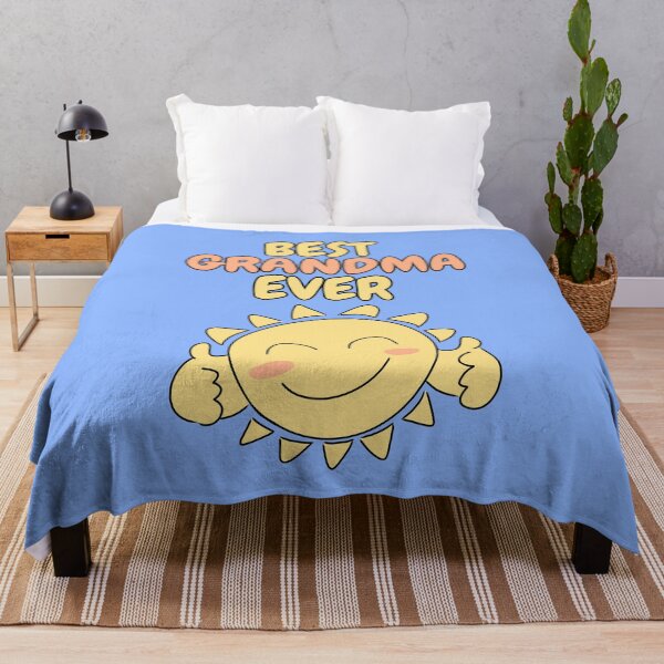 Item preview, BEST GRANDMA EVER Cute Sun Pastel Blue designed and sold by HugSomeNettles.