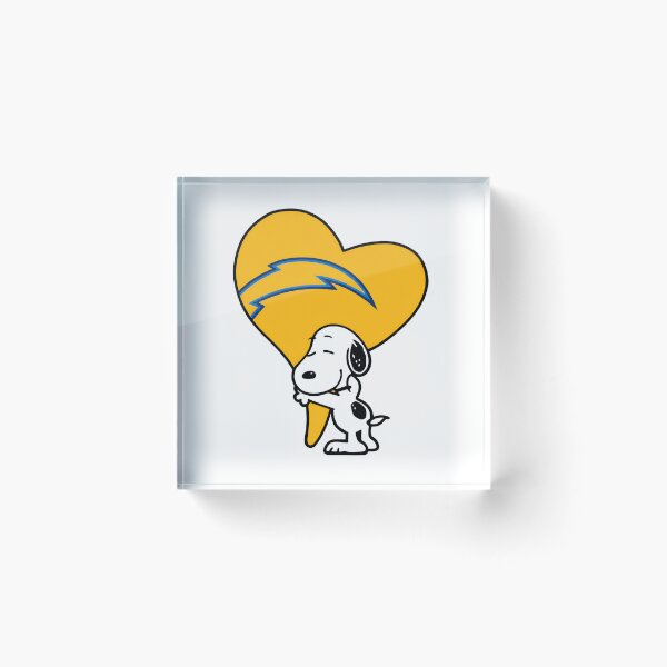 Item preview, Snoopy Heart Los Chargers  designed and sold by DreaySketcher.