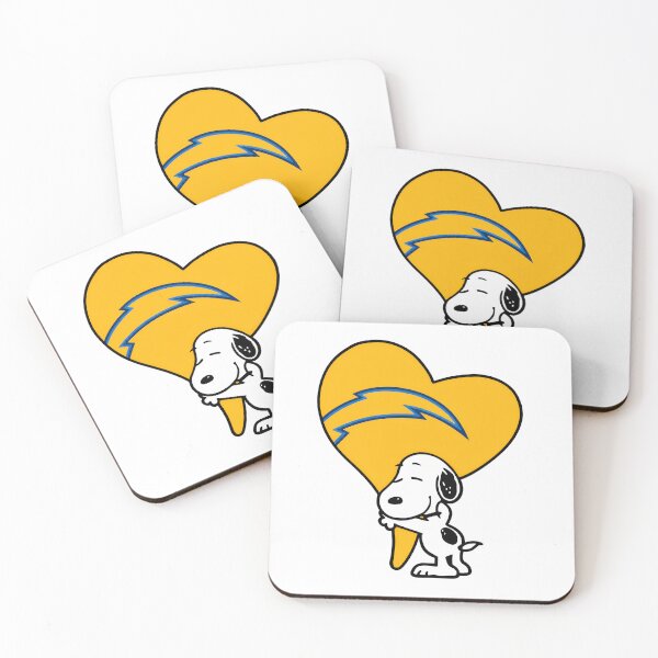 Item preview, Snoopy Heart Los Chargers  designed and sold by DreaySketcher.